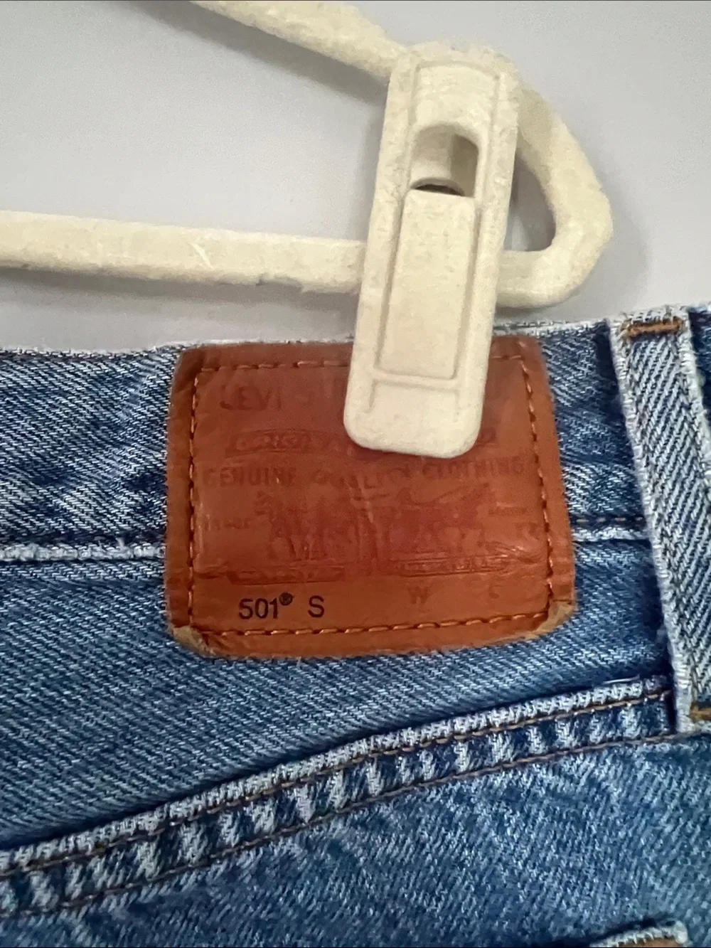 Levi's Distressed Blue Slim Straight Jeans